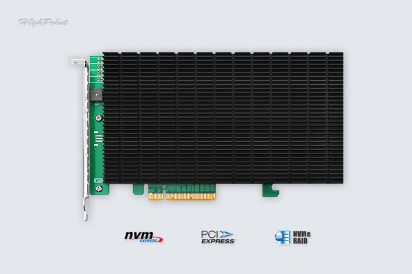 M.2 NVMe RAID 컨트롤러 'HighPoint SSD7204'