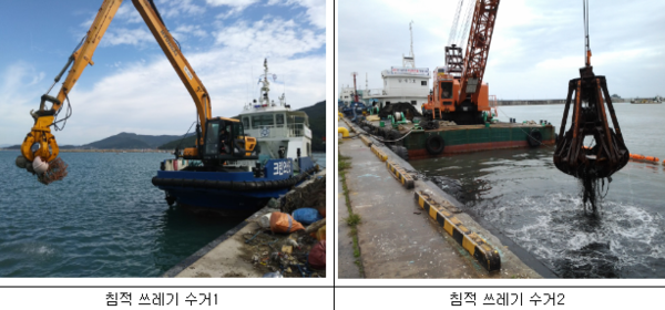 2019년 해양쓰레기 수거활동 모습 [사진=해양수산부]